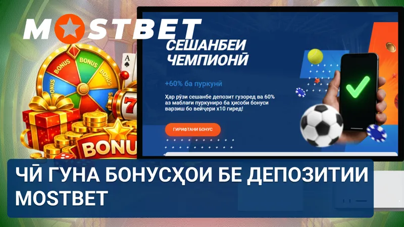 Гирифтани бонусҳои бе депозитии MostBet дар Тоҷикистон тавассути сабти ном ва аксияҳо