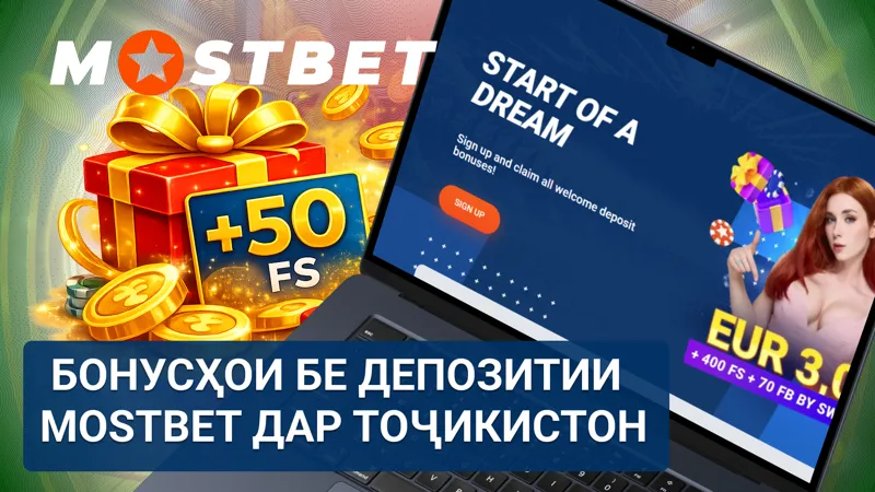 Бонусҳои бе депозитии MostBet дар Тоҷикистон барои оғози бозӣ бе маблағ