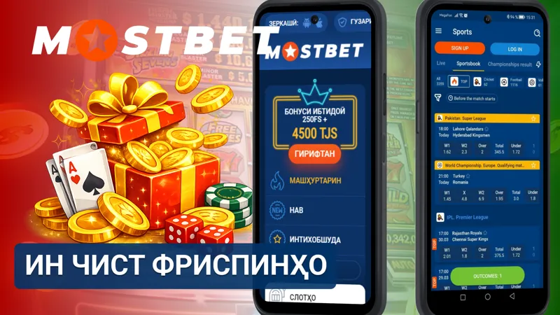Фриспинҳо дар MostBet ҳамчун даврҳои ройгон бо навъҳои гуногуни бонус