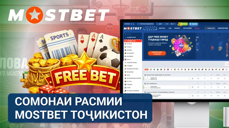 Саҳифаи асосии сомонаи расмии MostBet барои шартгузорӣ ва казино дар Тоҷикистон