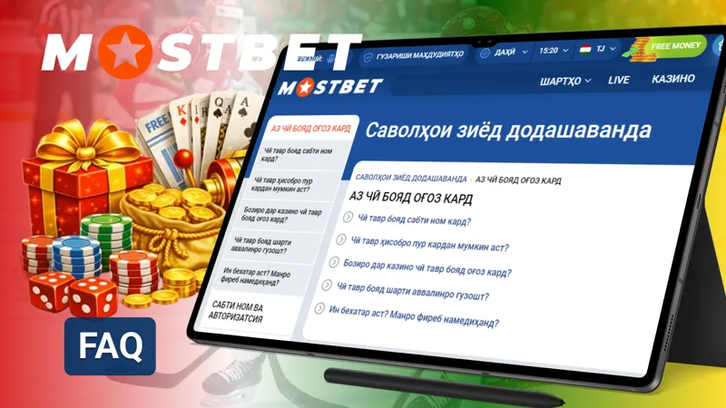 Бахши FAQ бо ҷавобҳо ба саволҳои маъмул дар бораи промокодҳои MostBet